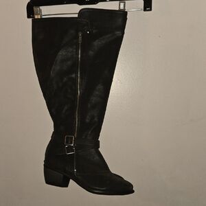 Torrid Black Over the Knee Boots Suede